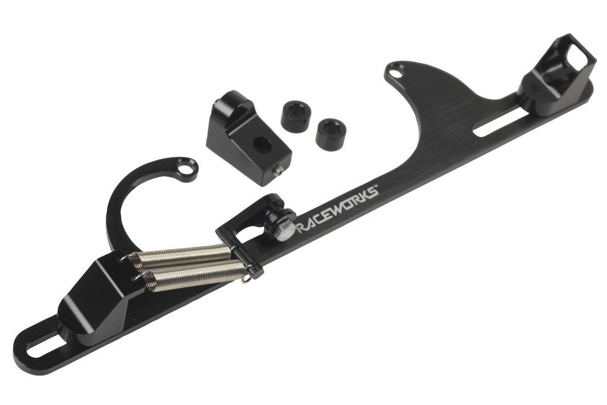 Raceworks 4150 Carby Throttle Cable Bracket