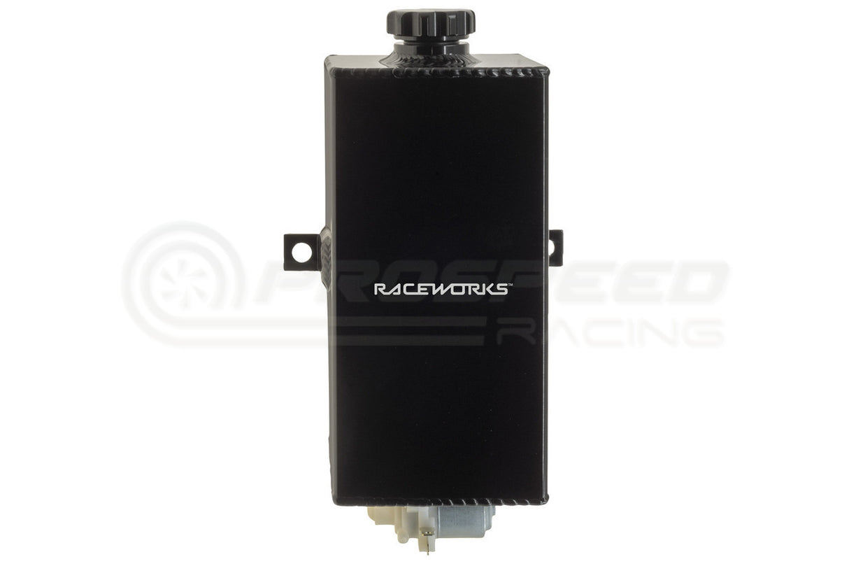 Raceworks Aluminium Vertical Washer Bottle With Pump Black ALY-128BK | Pro Speed Racing