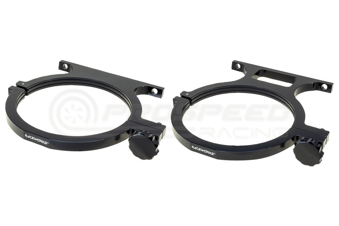 Raceworks Nitrous Bottle Brackets - Suits 10/15Lb Bottles ALY-142BK | Pro Speed Racing
