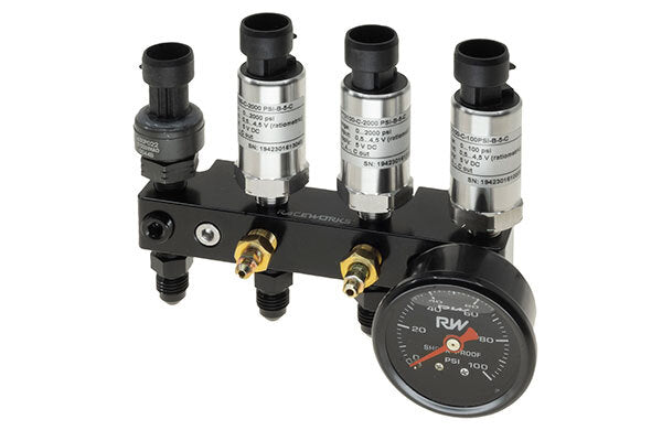 Raceworks Multi Port 1/8" NPT Pressure Sensor Block