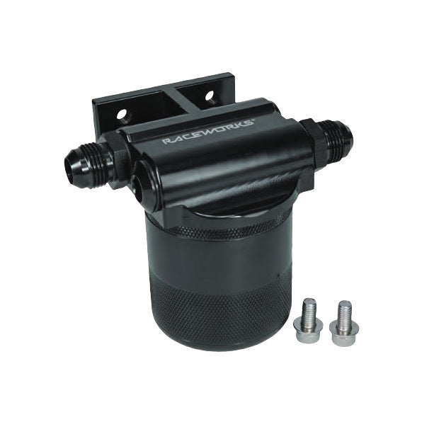 Raceworks Billet 4 Port Side Entry Remote Oil Filter Mount 3/4"-16