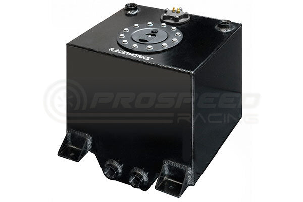 Raceworks Fuel Cell Sumped Foam Filled w/Sender Black - 5 Gallon (19L) ALY-162BK | Pro Speed Racing