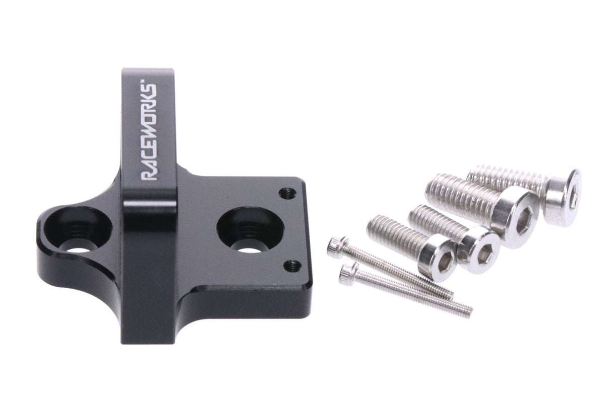 Raceworks 3 Port Solenoid Black Billet Mount
