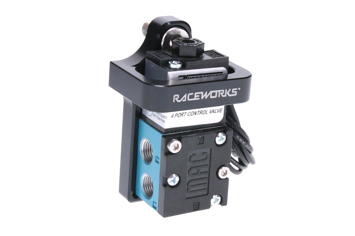 Raceworks 4 Port Solenoid Black Billet Mount