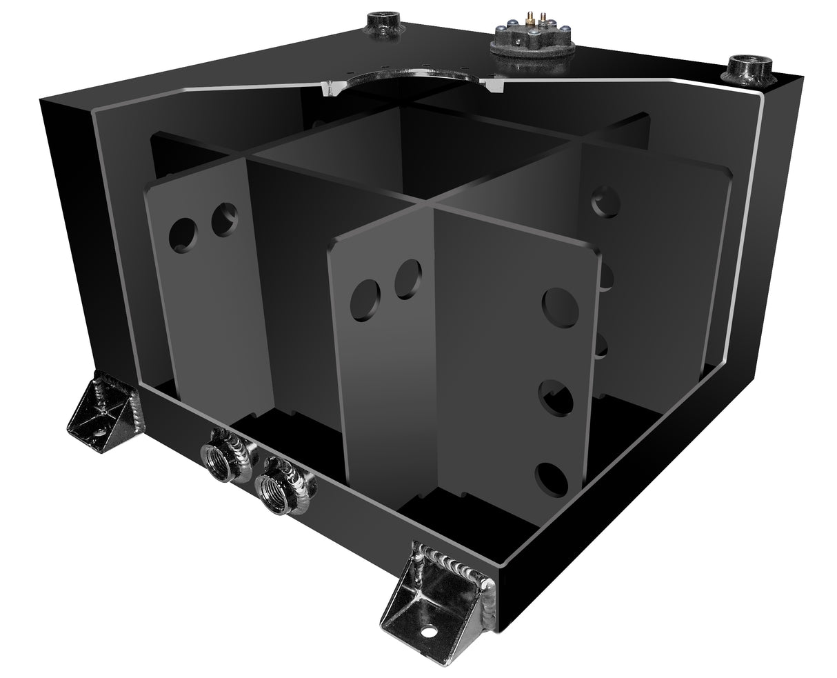 Raceworks Fuel Cell Flat Bottom with Internal Baffles - 38L (10 Gallon)