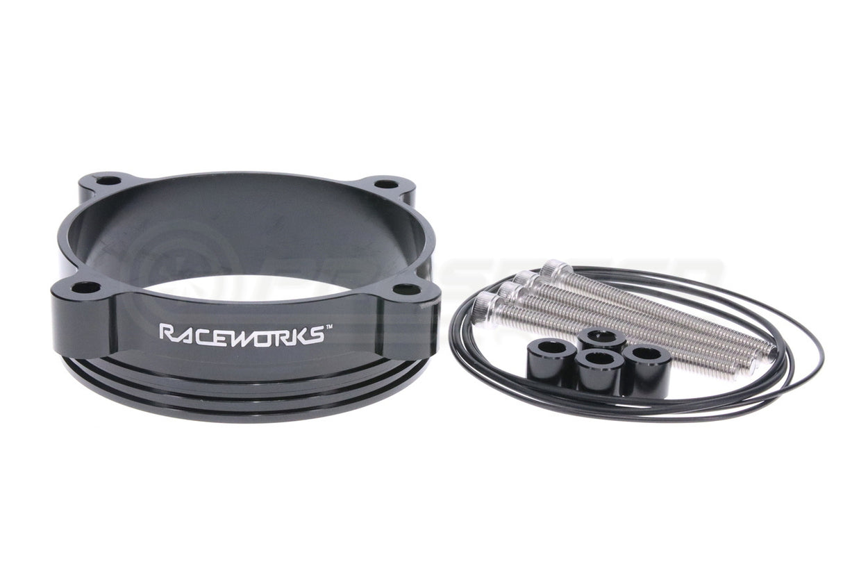 Raceworks Throttle Body Adaptor 3.5" Intercooler Pipe Clamp - Suits Bosch 82mm TB ALY-177BK | PSR