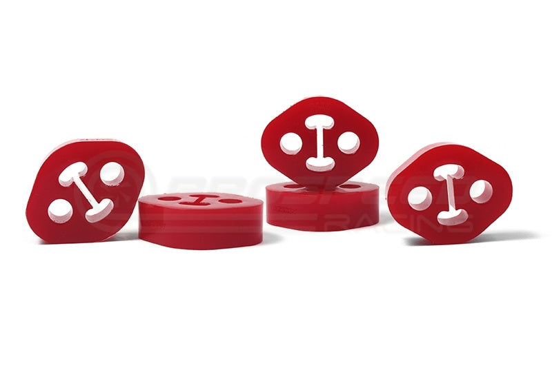 Perrin Exhaust Hanger Single 12mm Red Standard Length, 08+ Impreza/ 05+ Legacy