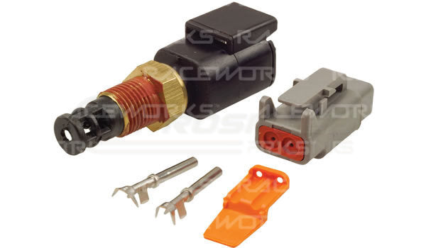 Raceworks 1/8" NPT Motorsport Air Temp Sensor w/Plug and Pins ATS-026 | Pro Speed Racing