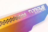 Torque Solution Titanium Engine Pulley Cover - Brushed Raw Finish
