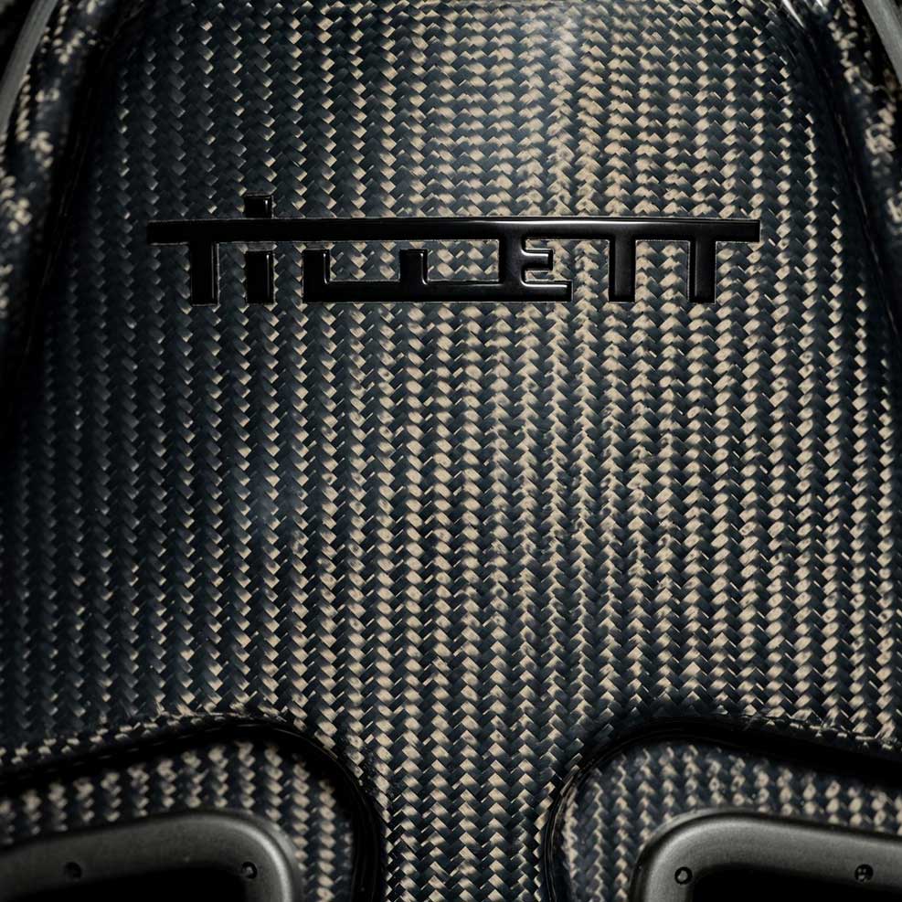 Tillett B10 Full Carbon Fibre Road/Track Car Racing Seat XL Size - 48.5cm Rolled Edges On