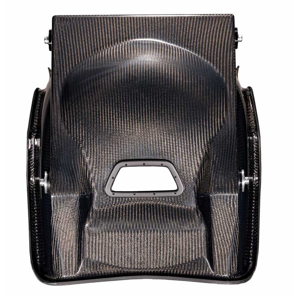 Tillett B10 Full Carbon Fibre Road/Track Car Racing Seat STD Size - 44.5cm Rolled Edges On
