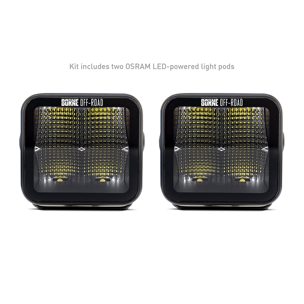 Mishimoto Light Pods 3x3 Flood 2pc