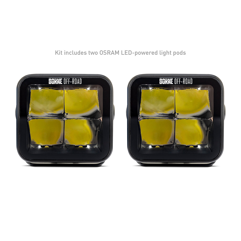Mishimoto Light Pods 3x3 Spot 2pc