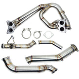 BNM Performance Fab Single Scroll Unequal Length Rotated Twist Mount Turbo Kit w/3.5" Down-Pipe