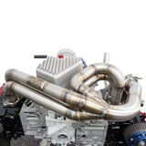BNM Performance Fab Single Scroll Unequal Length Rotated Twist Mount Turbo Kit w/3.5" Down-Pipe