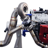 BNM Performance Fab Single Scroll Unequal Length Rotated Twist Mount Turbo Kit w/3.5" Down-Pipe