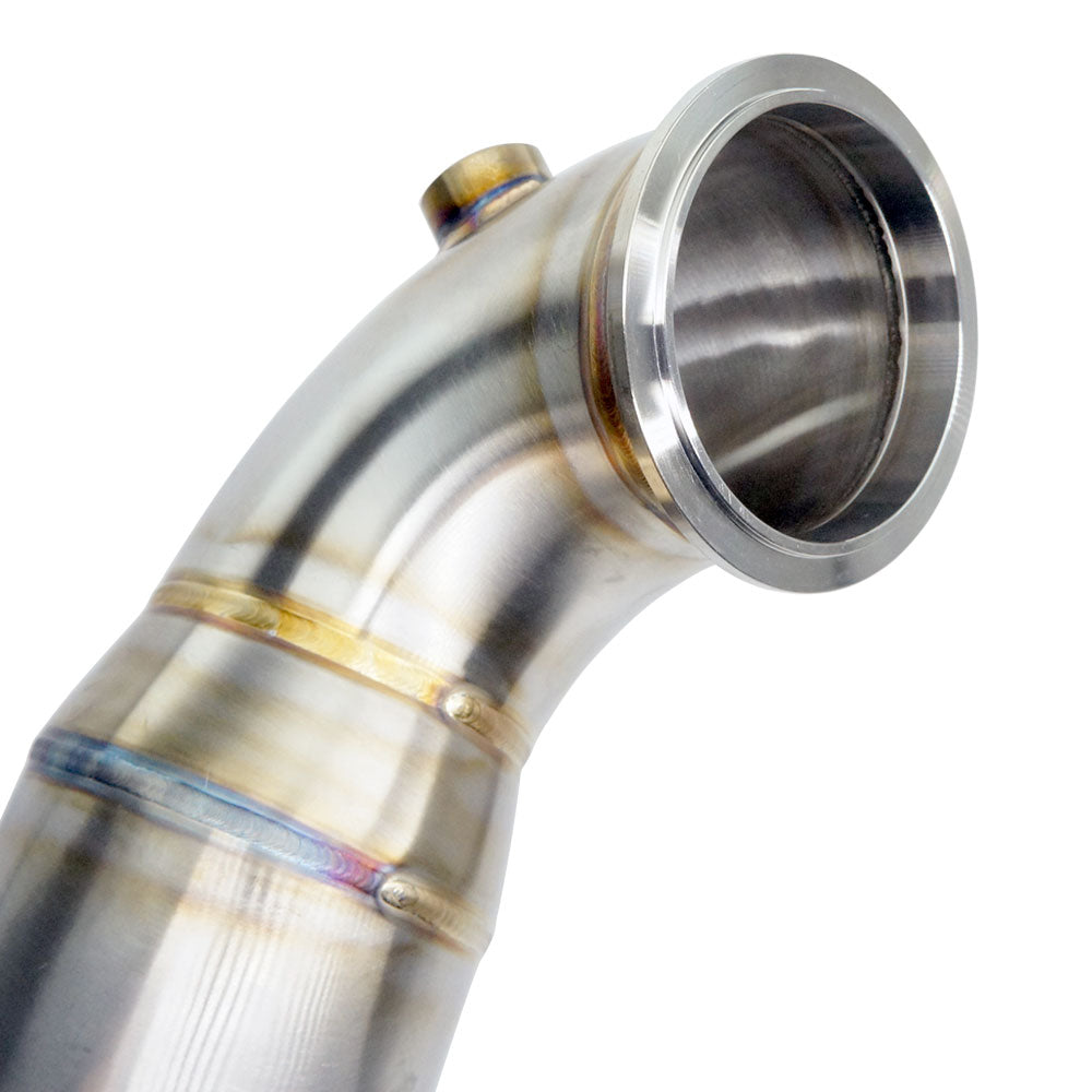 BNM Performance Fab Single Scroll Unequal Length Rotated Twist Mount Turbo Kit w/3.5" Down-Pipe