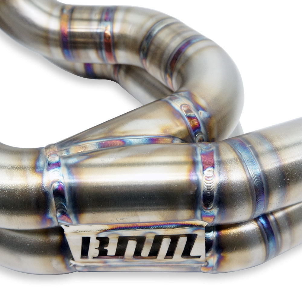 BNM Performance Fab Single Scroll Unequal Length Rotated Twist Mount Turbo Kit w/3.5" Down-Pipe