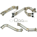 BNM Performance Fab Single Scroll Unequal Length Rotated Twist Mount Turbo Kit w/3.5" Down-Pipe