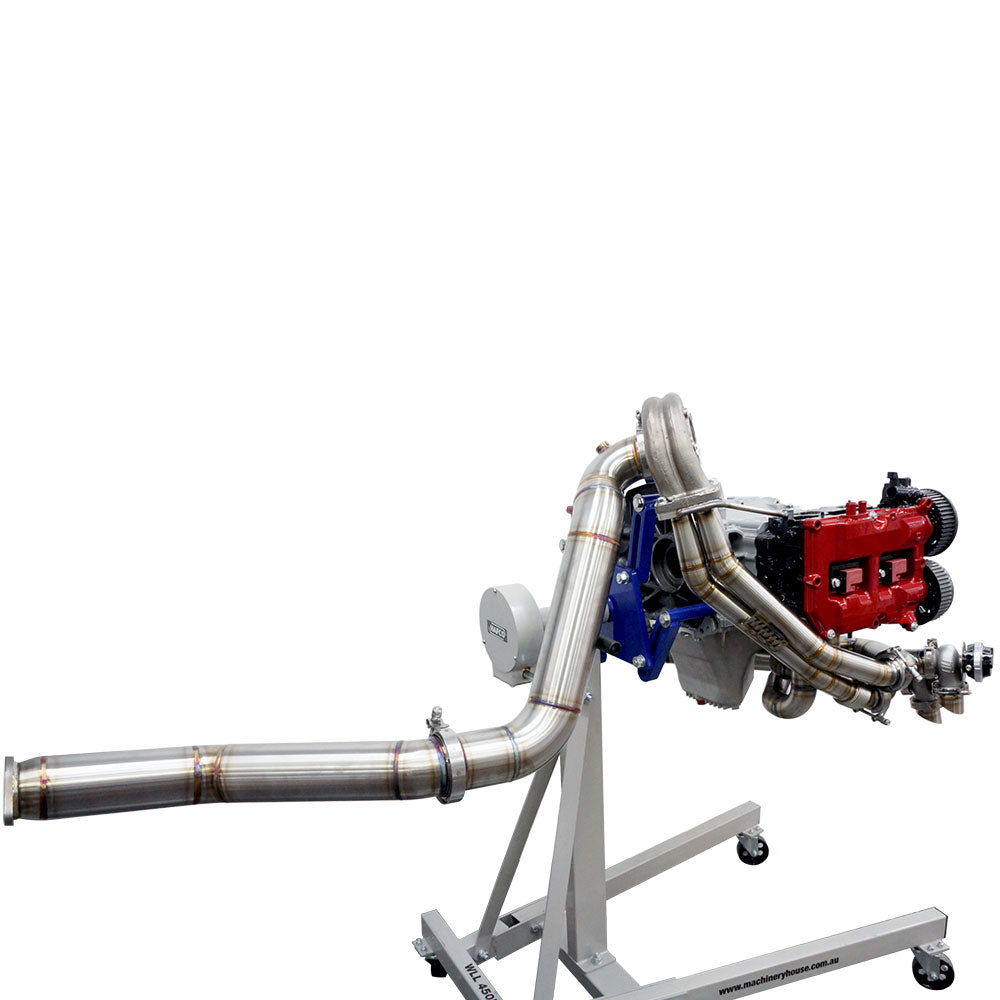 BNM Performance Fab Single Scroll Unequal Length Rotated Twist Mount Turbo Kit w/3.5" Down-Pipe
