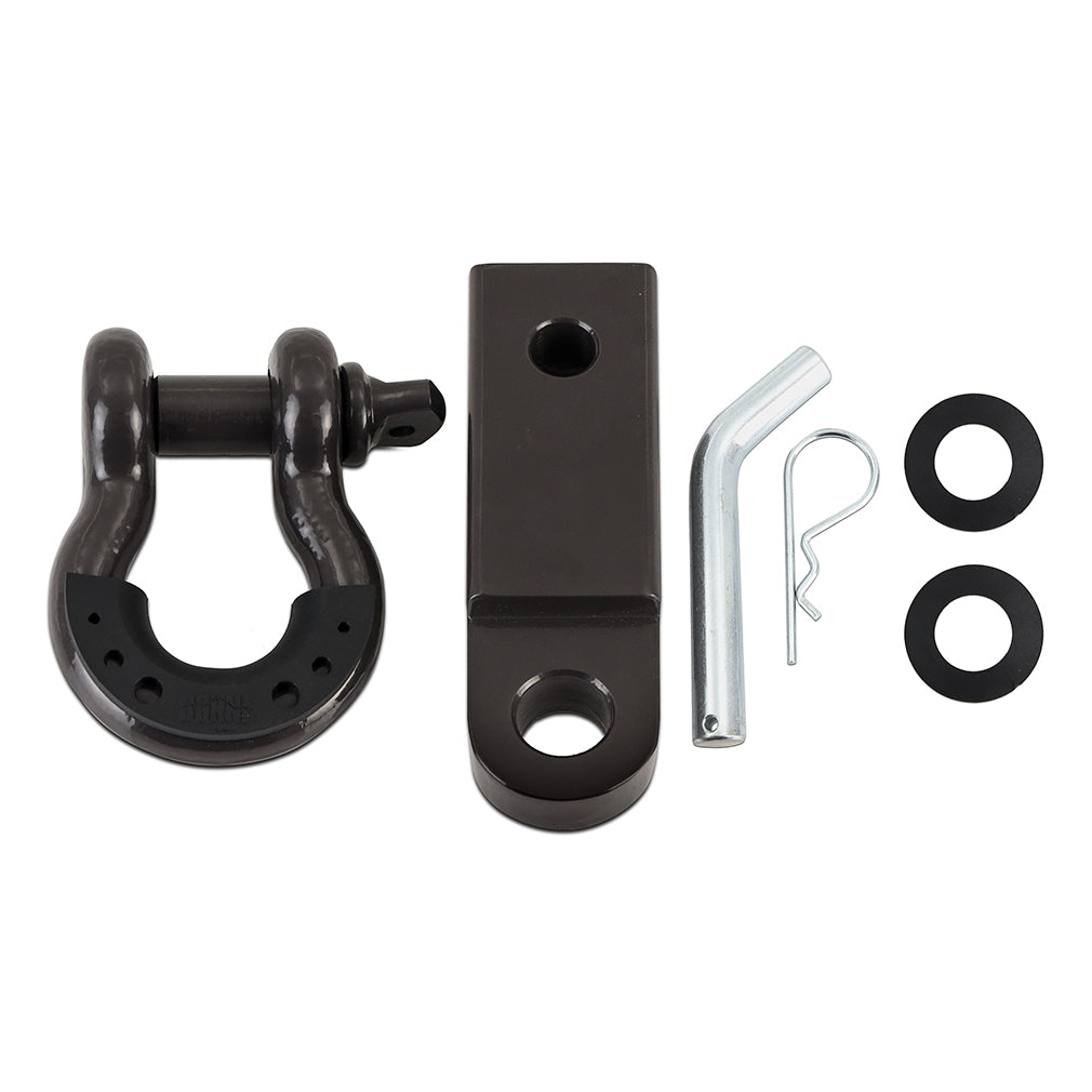 Mishimoto Hitch Receiver & Shackle Set Black