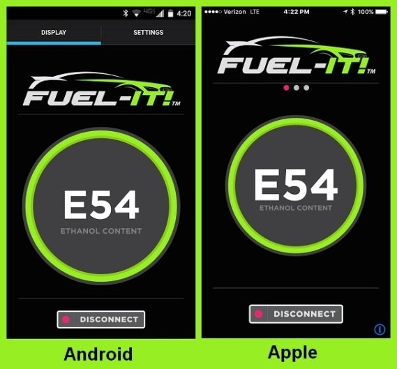 Fuel-It! Bluetooth Flex Fuel Ethanol Content Analyser Kit w/Sensor and SAE EFI Fittings