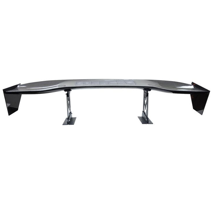 NRG Carbon Fibre Adjustable Wing - 59" w/Arrow Pedestals, Large End Plates