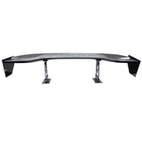 NRG Carbon Fibre Adjustable Wing - 59" w/Arrow Pedestals, Large End Plates