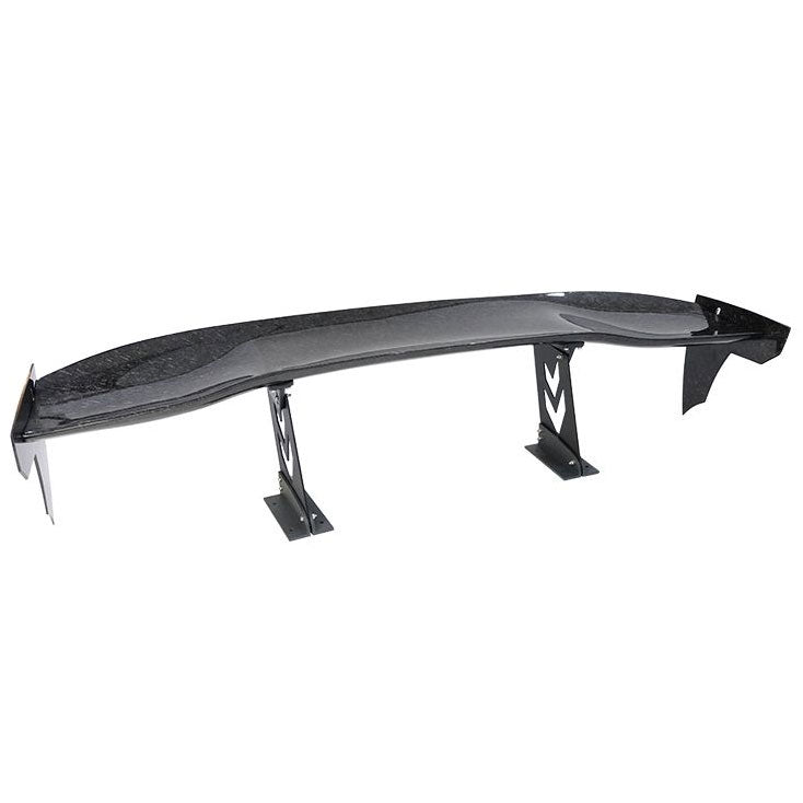 NRG Forged Carbon Fibre Adjustable Wing - 59" w/Arrow Pedestals, Dagger End Plates