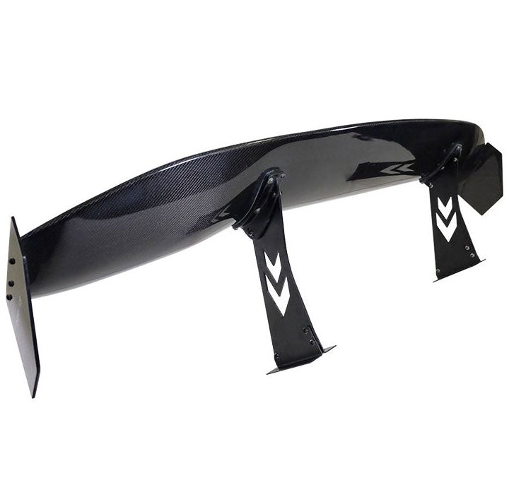 NRG Carbon Fibre Adjustable Wing - 69" w/Arrow Pedestals, Large End Plates