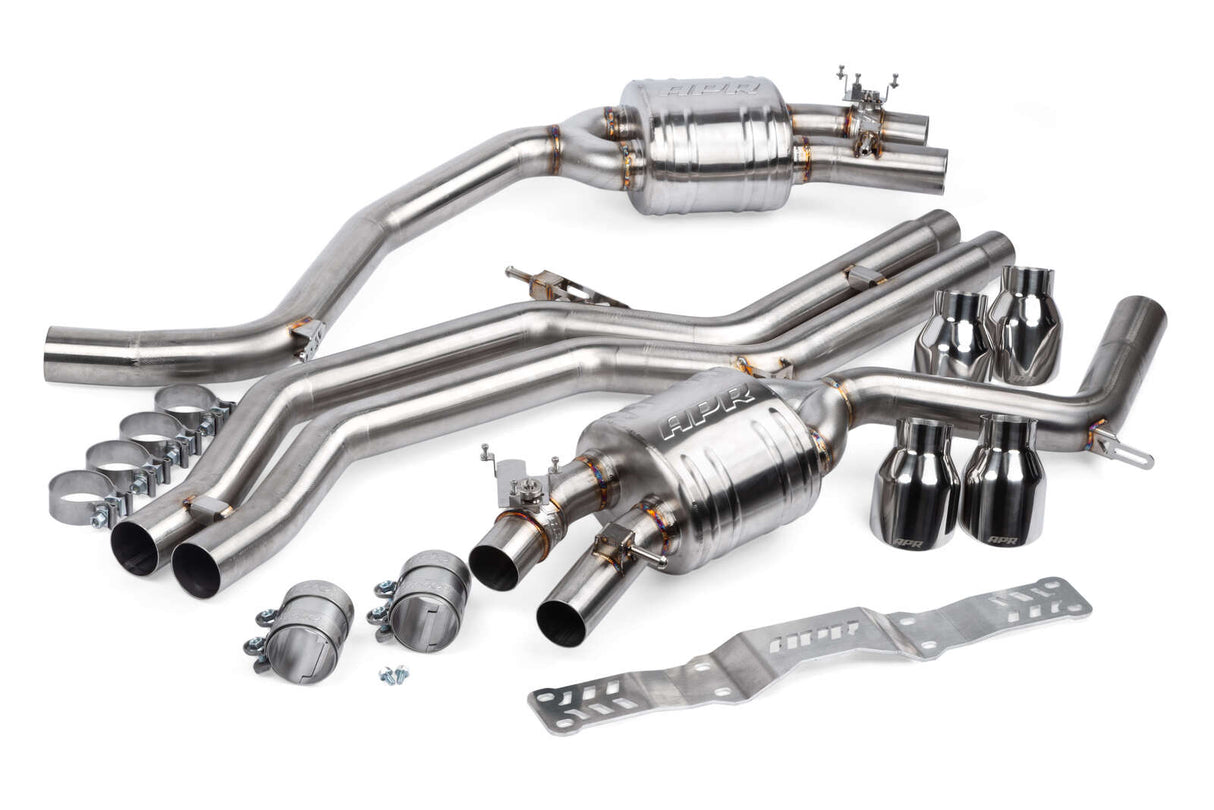 APR Dual 2.75" Cat Back Exhaust Non-Resonated - Audi S6 C7/S7 4G CBK0009 | Pro Speed Racing