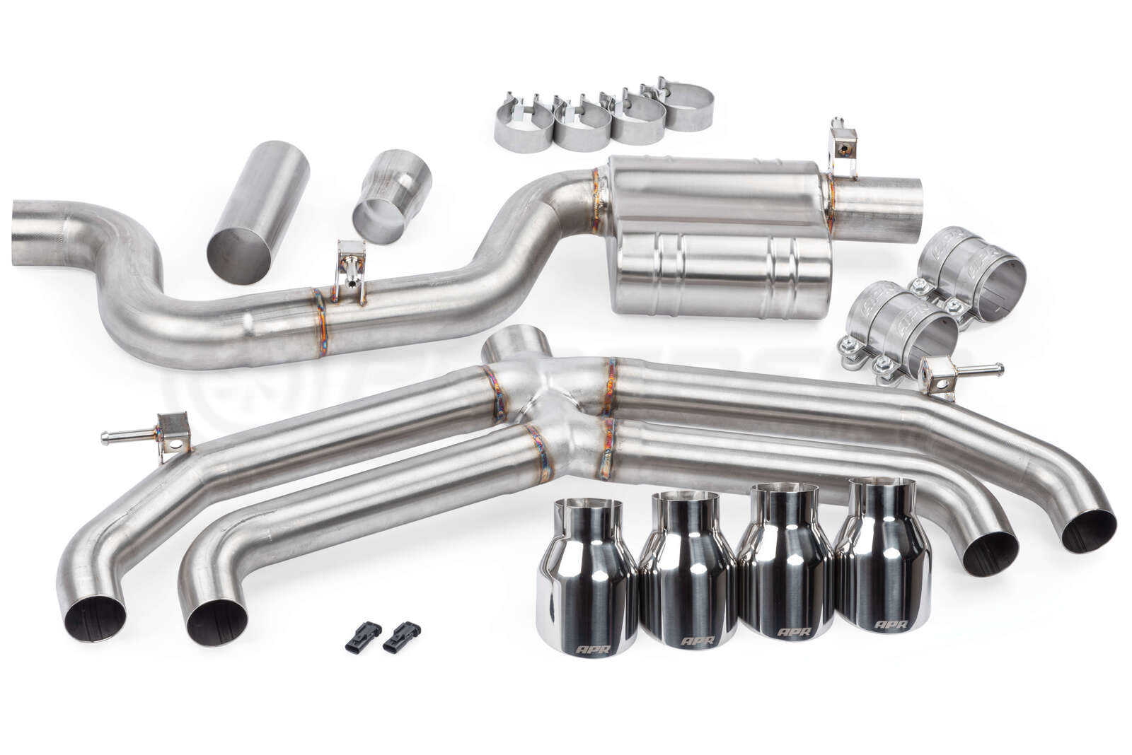 APR 3 Cat Back Exhaust System Non Valved VW Golf R Mk7.5 CBK0020 Pro