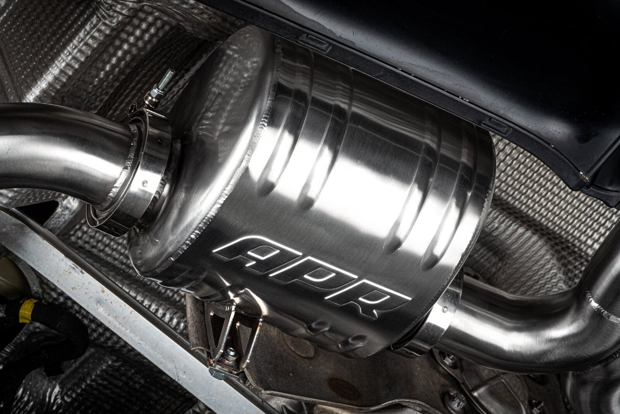 APR Exhaust Cat Back System Left Muffler