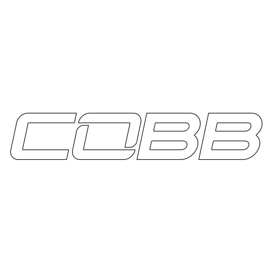 Cobb Tuning Logo Decal 4" - White  CO-4-STICKER-WH