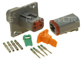Raceworks Deutsch DT Flange Mount 4-Way Connector Kit | Pro Speed Racing