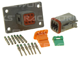 Raceworks Deutsch DT Flange Mount 6-Way Connector Kit CPS-182 | Pro Speed Racing