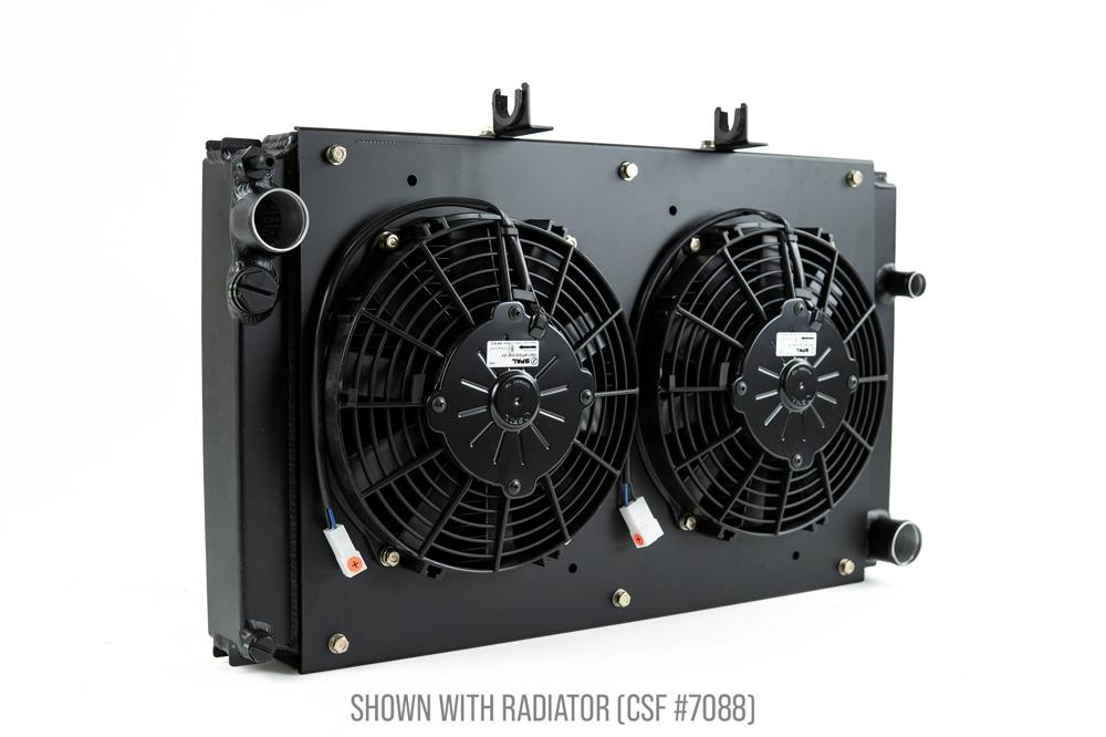 CSF Racing Aluminium Fan Shroud w/ Dual 9" SPAL Fans