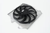 CSF Racing 2-Row 42mm Race Spec Aluminium Half Radiator w/Fan Shroud - Civic EG EK/Evo 7-9 CSF2858