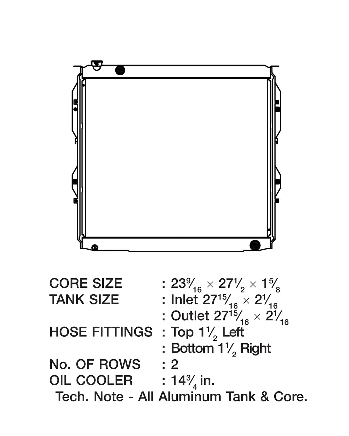 CSF Racing Aluminium Radiator