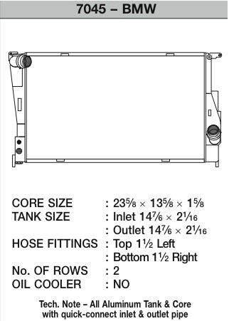CSF Racing Aluminium Radiator