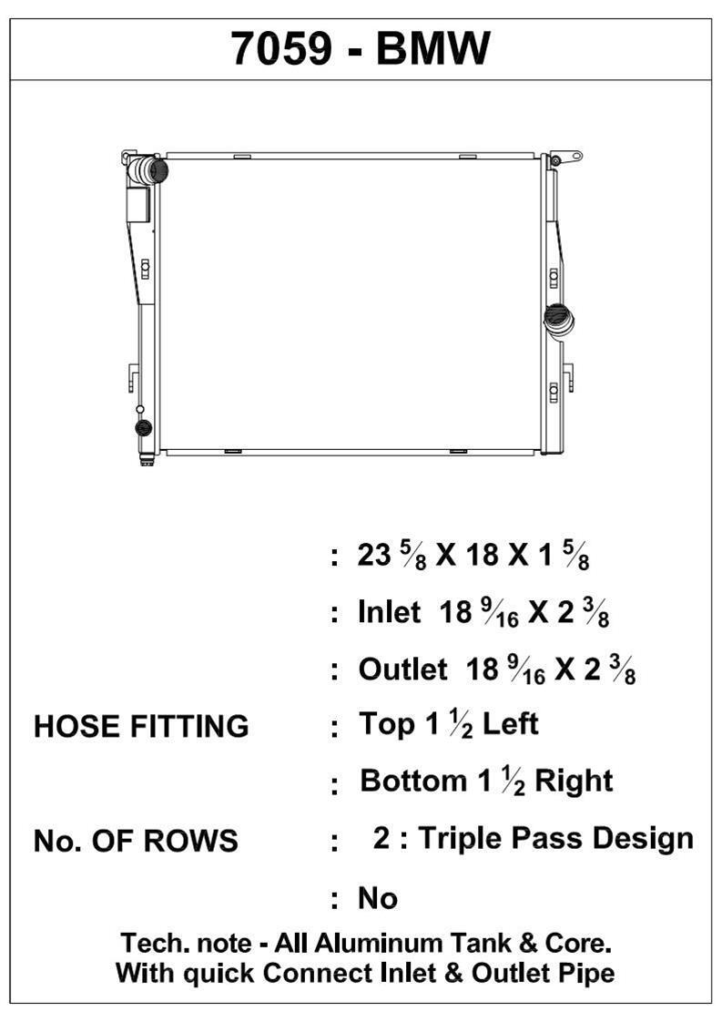 CSF Racing Triple Pass Aluminium Radiator