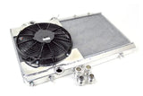 CSF Racing 1-Row 31mm Ultra High Performance Aluminium Radiator w/12" Fan - Mitsubishi Evo 7-9 7075X