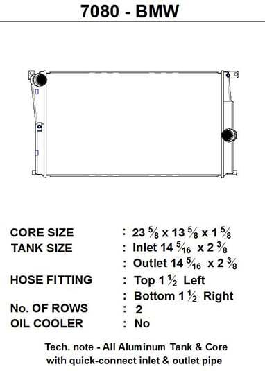 CSF Racing Aluminium Radiator