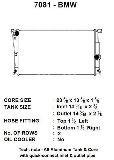 CSF Racing Aluminium Radiator