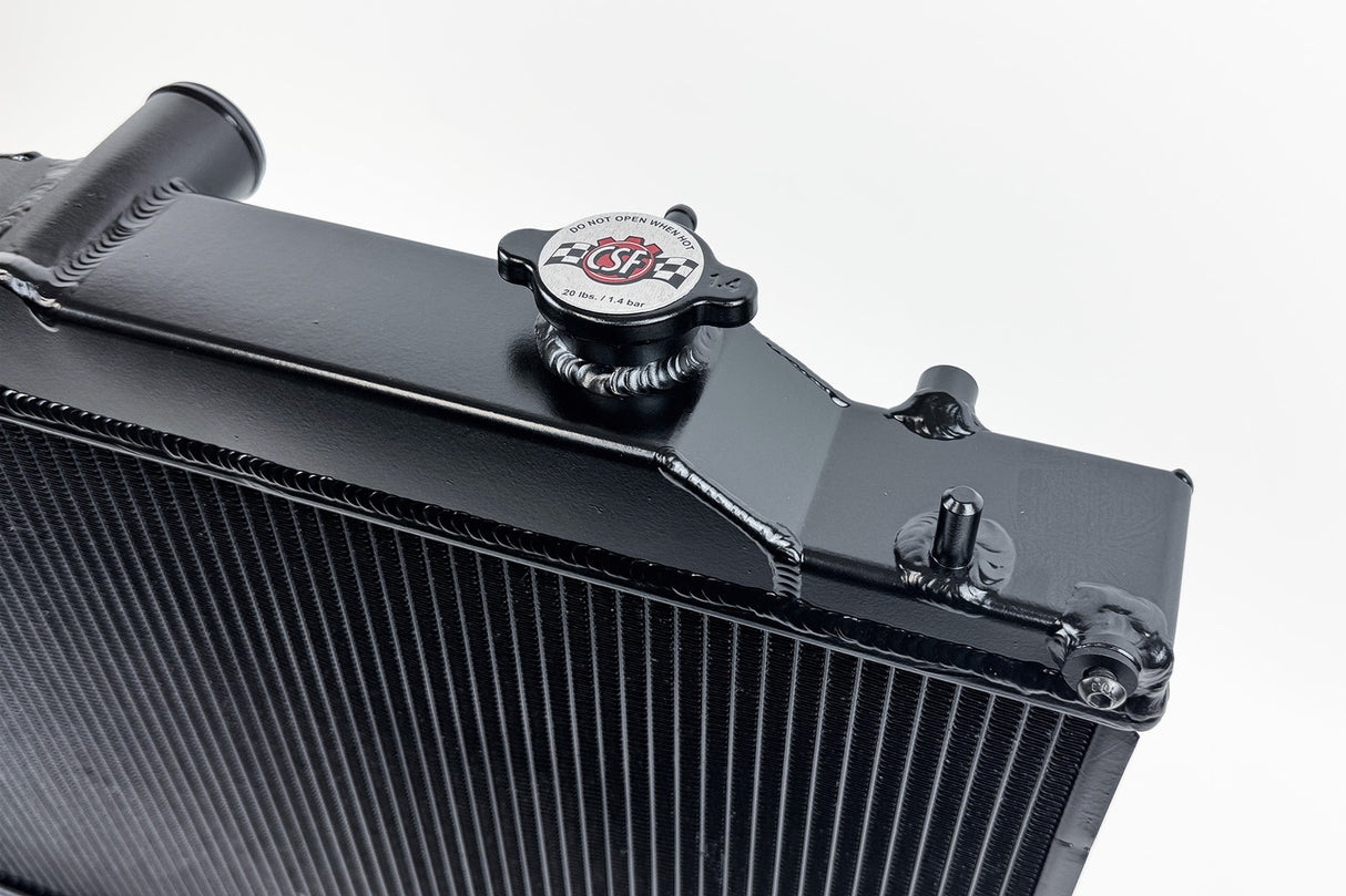 CSF Racing 2-Row 42mm Race Spec Aluminium Radiator Black Finish