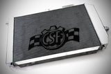 CSF Racing Triple Pass Aluminium Radiator - Universal Dual Core w/ AN Fittings 8023