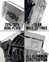 CSF Racing HD Bar & Plate Oil Cooler w/ 9" Spal Fan