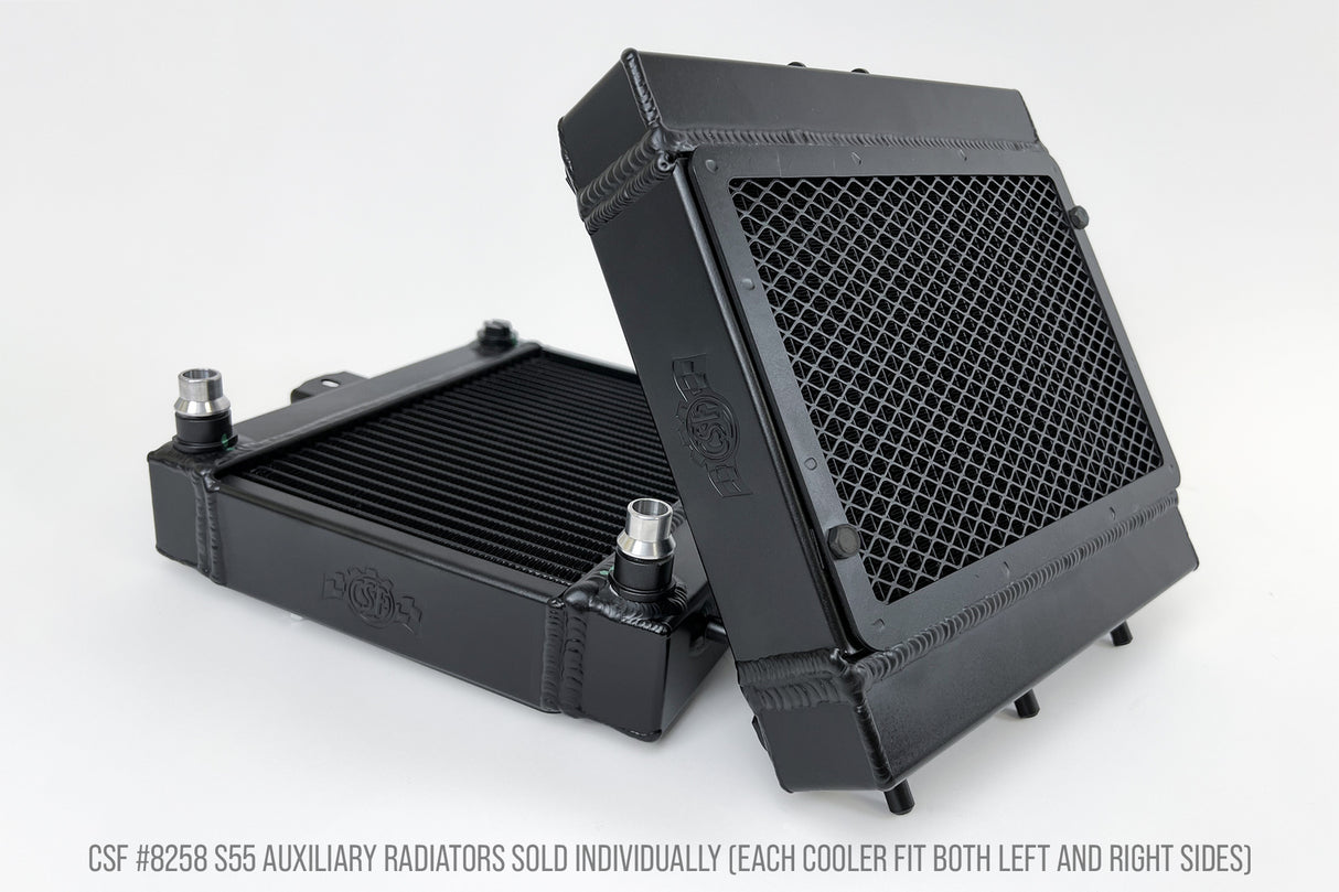 CSF Racing Auxiliary Radiator w/ Rock Guard - BMW M3/M4/M2 Comp F8X 8258