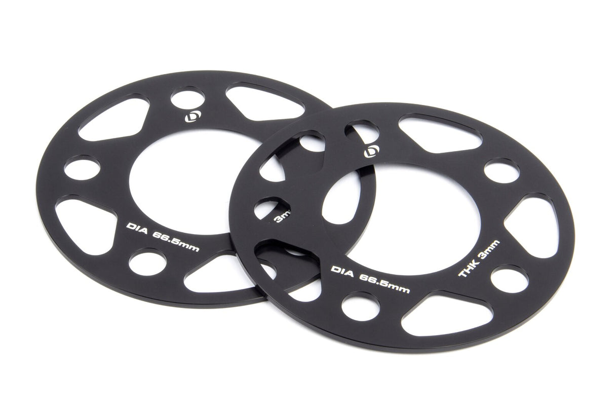 Dinan Slip On Wheel Spacers Pair 3mm (5x112 PCD/66.5mm CB) D210-2021 | Pro Speed Racing
