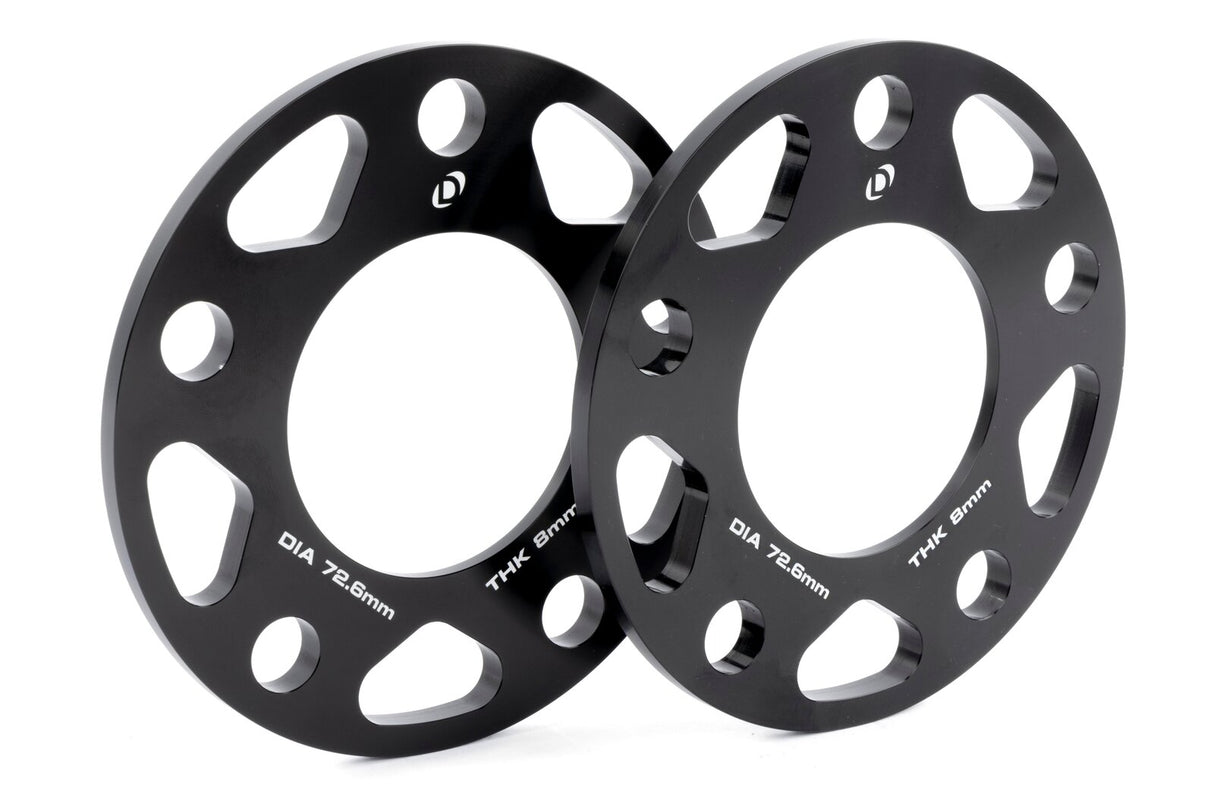 Dinan Slip On Wheel Spacers Pair 8mm (5x120 PCD/72.6mm CB) D210-2038 | Pro Speed Racing
